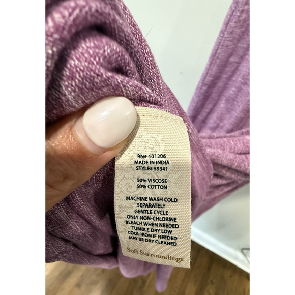 Soft Surroundings Electra Cold Shoulder Purple Maxi Dress NWT Size 2XL 1770 - Picture 11 of 11